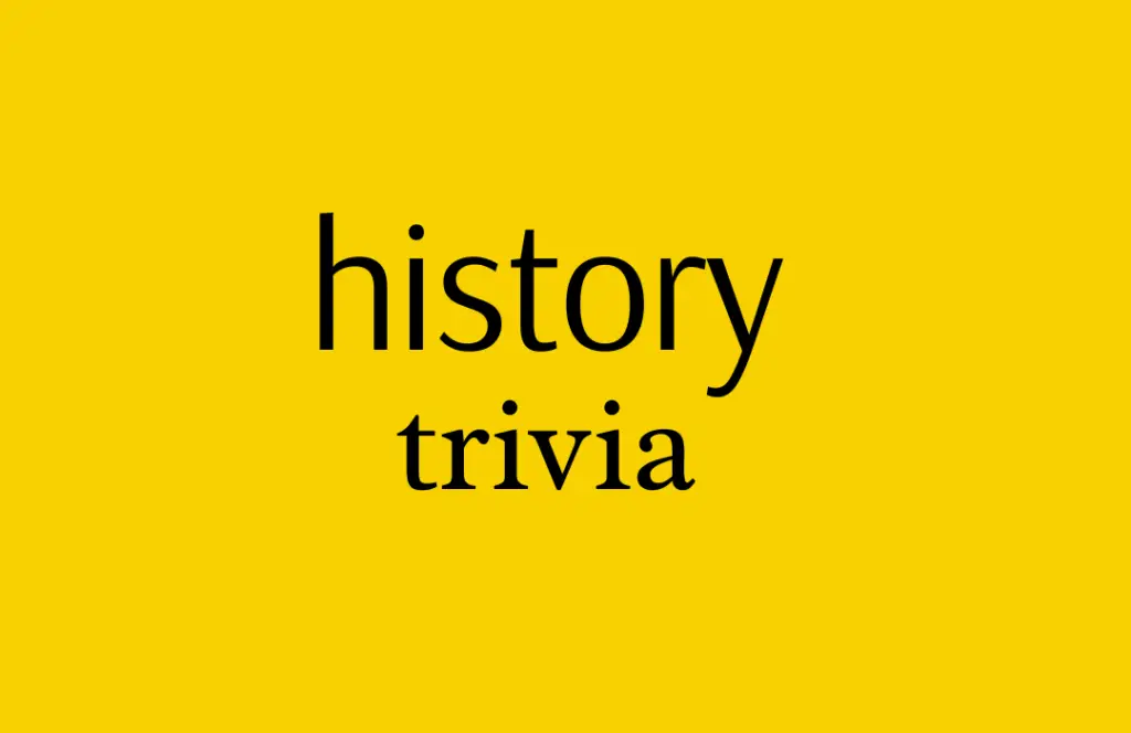 history trivia